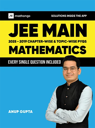 Cover of MathonGo&rsquo;s free JEE Main Mathematics previous year questions book, 2019&ndash;2025